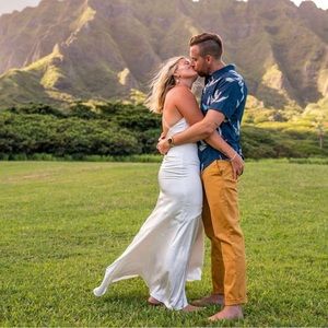 REVOLVE White bridal / rehearsal dinner dress